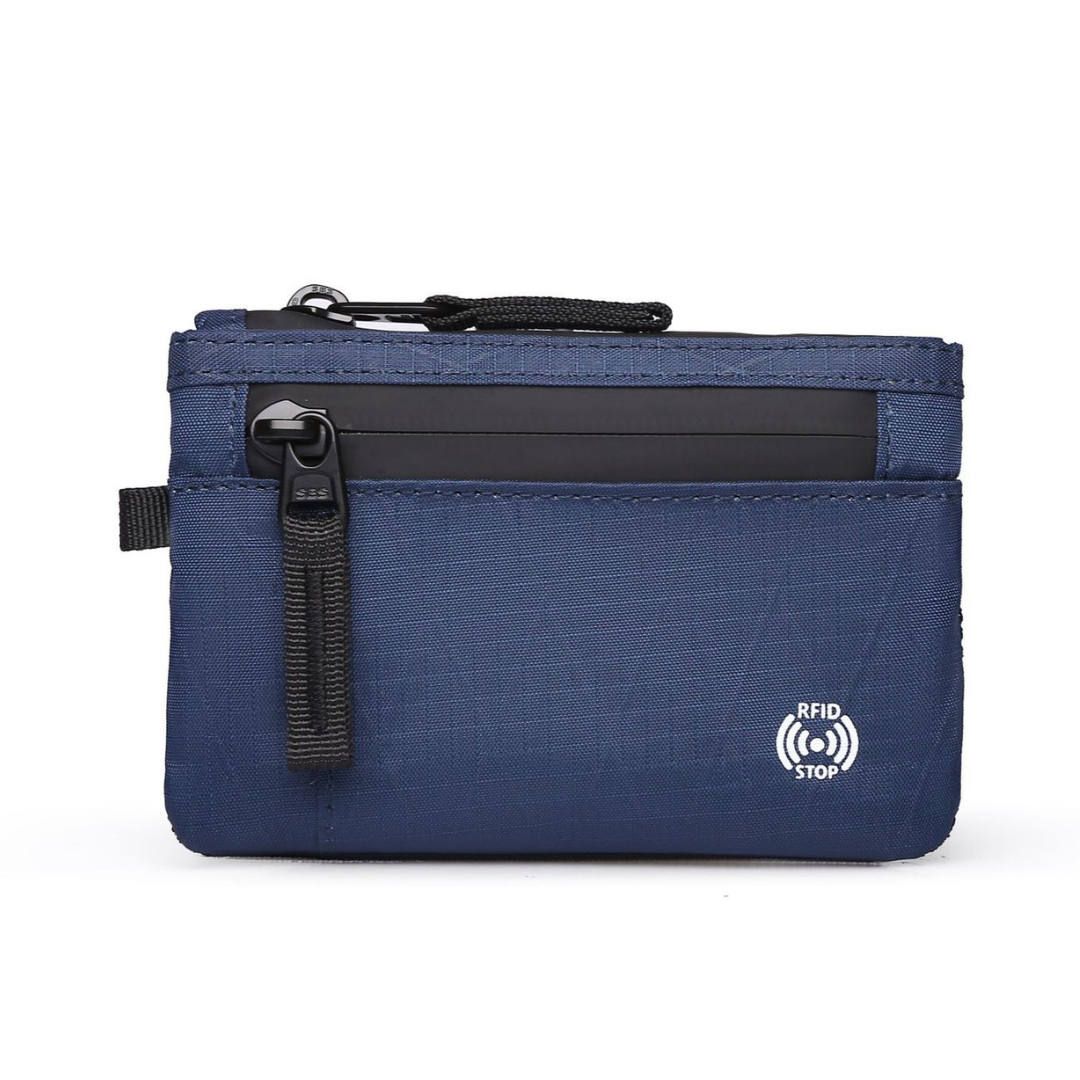 Compact Zip Around RFID Blocking Wallet