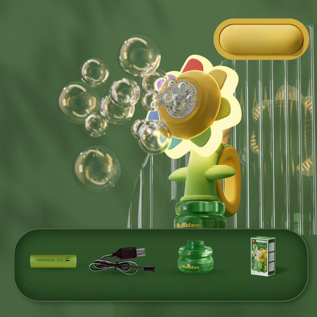 Kids Automatic Sunflower Bubble Blower Toy