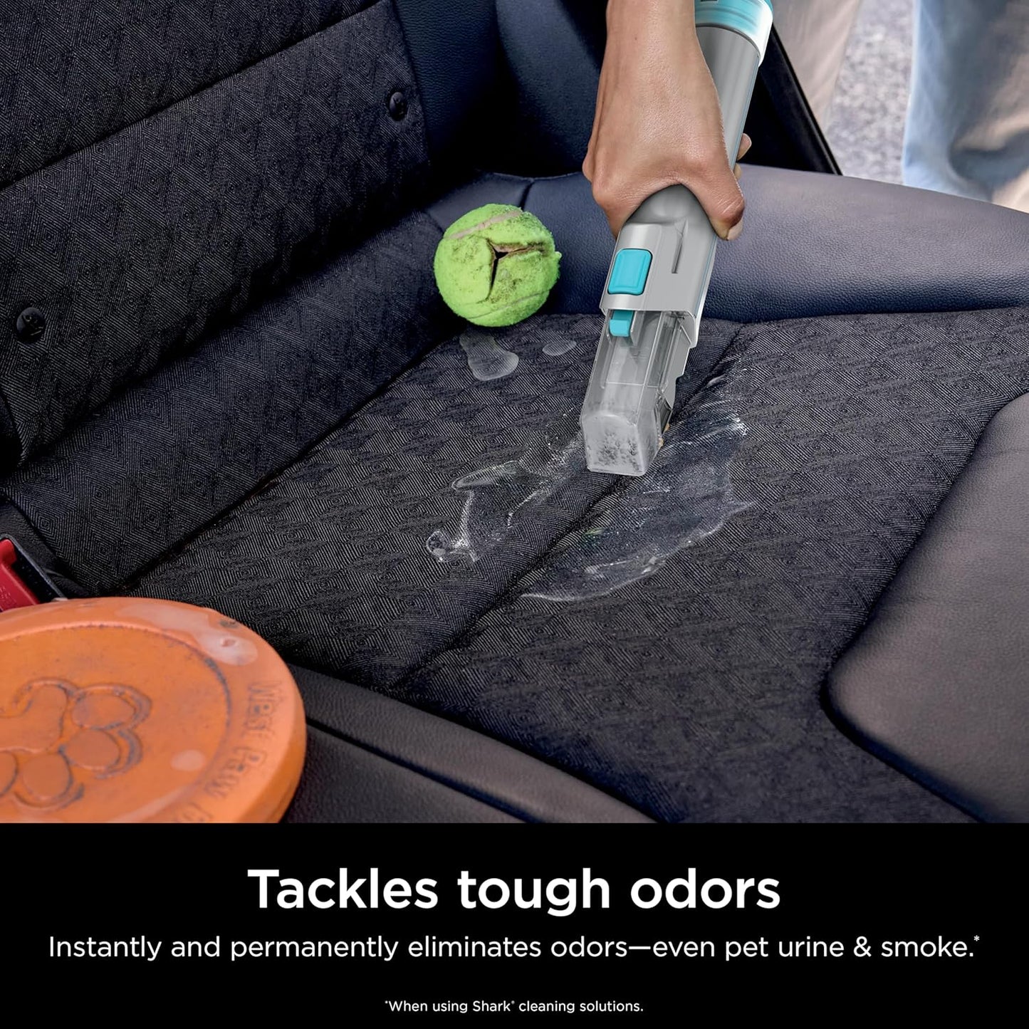 Shark StainStriker HairPro Portable Carpet, Upholstery & Area Rug Cleaner, Self-Cleaning, Stain, Hair & Odor Remover, Perfect for Pets & Car Interiors, 3 Tools & Pet Cleaning Solution, Teal, PX253BRN