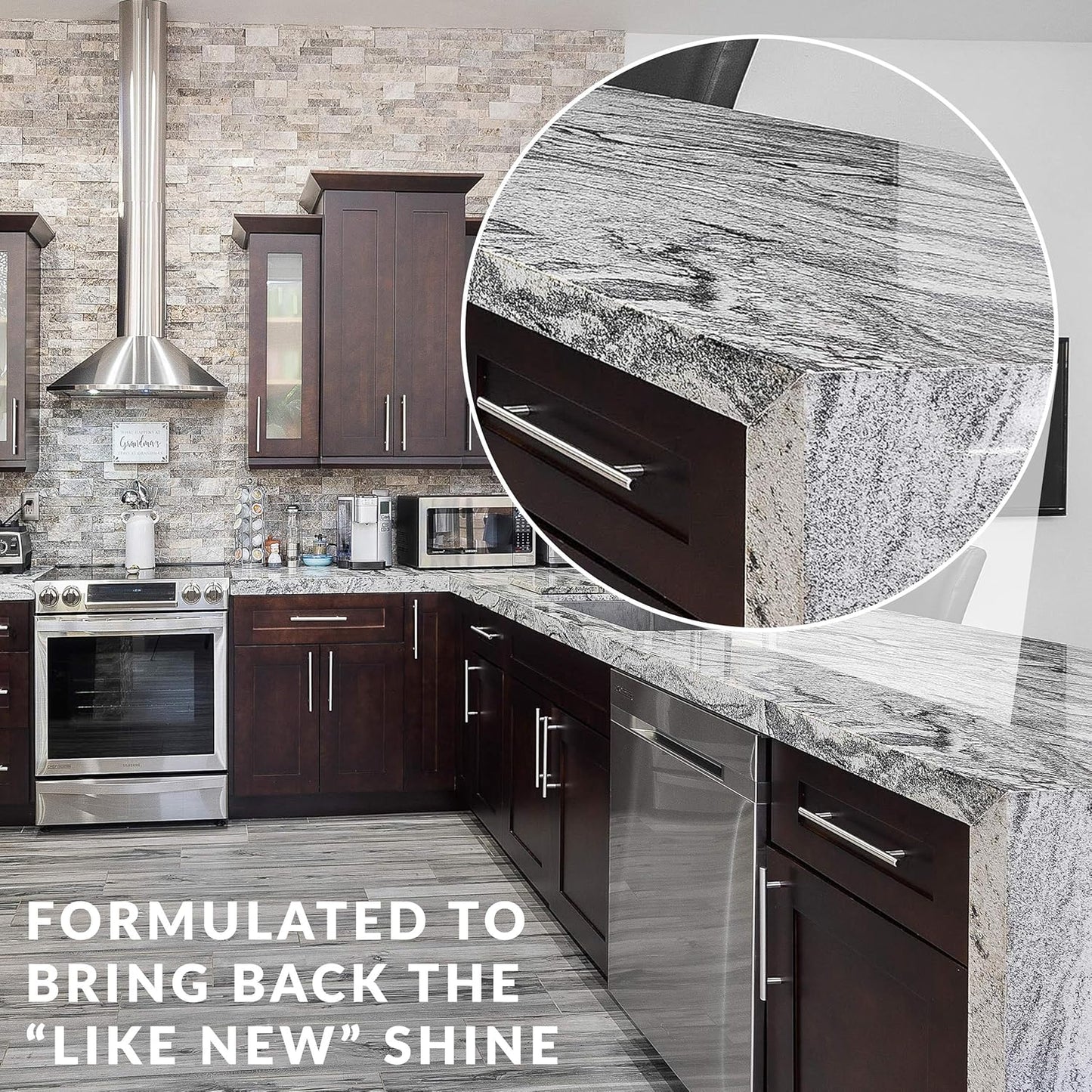 HOPE'S Perfect Countertop Cleaner and Polish 22-Ounce, Streak-Free Multi-Surface Cleaning Spray, Safe on Stone, Laminate, CORIAN, Granite, Quartz, Marble, Pack of 6