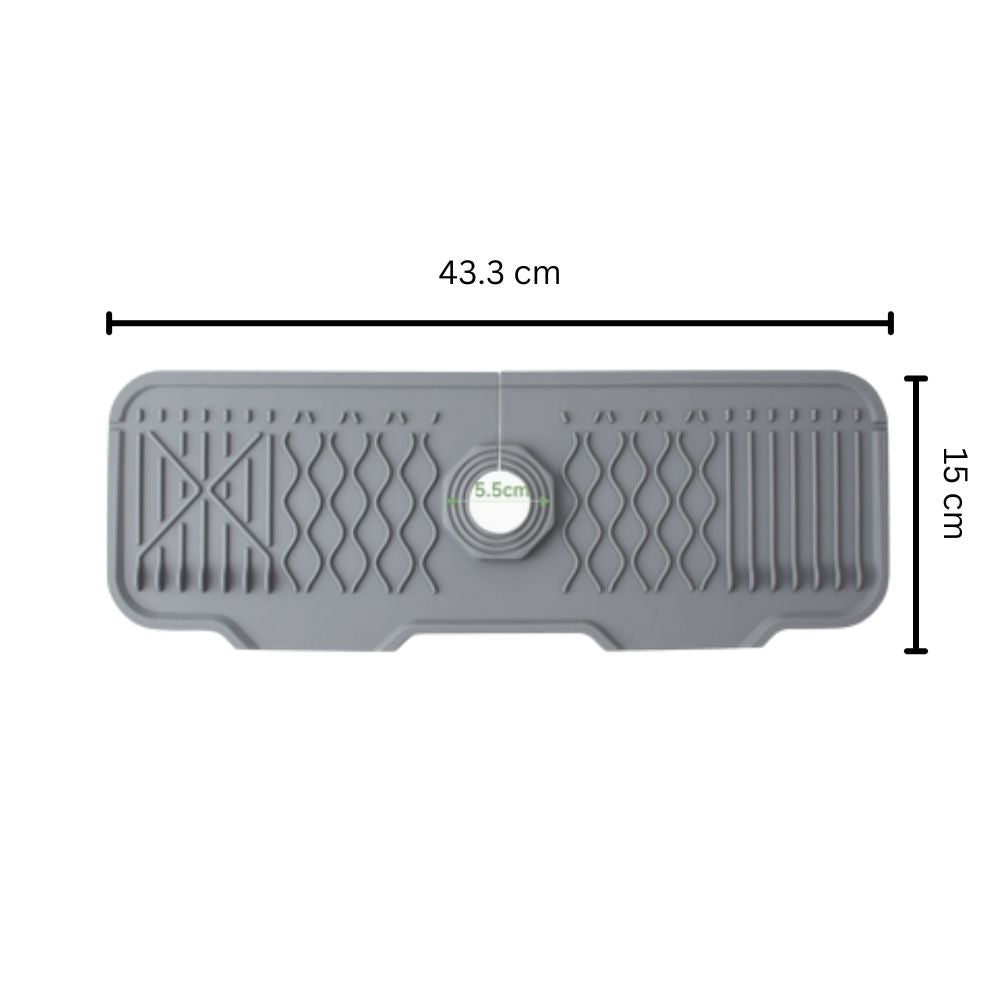 Aqua Slope Rubber Faucet Sink Mat 8