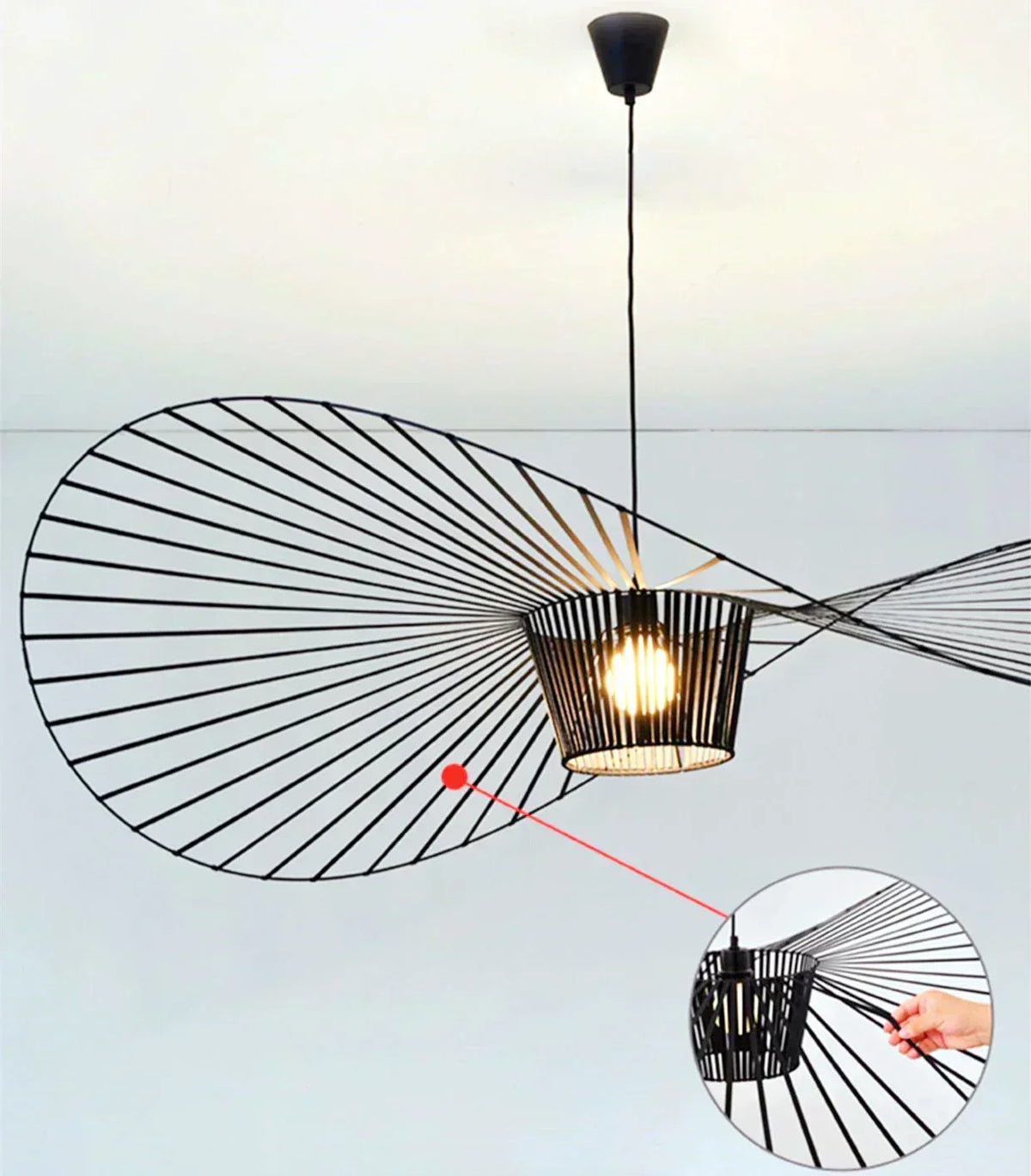 Minimalist Hat Shade Pendant Light