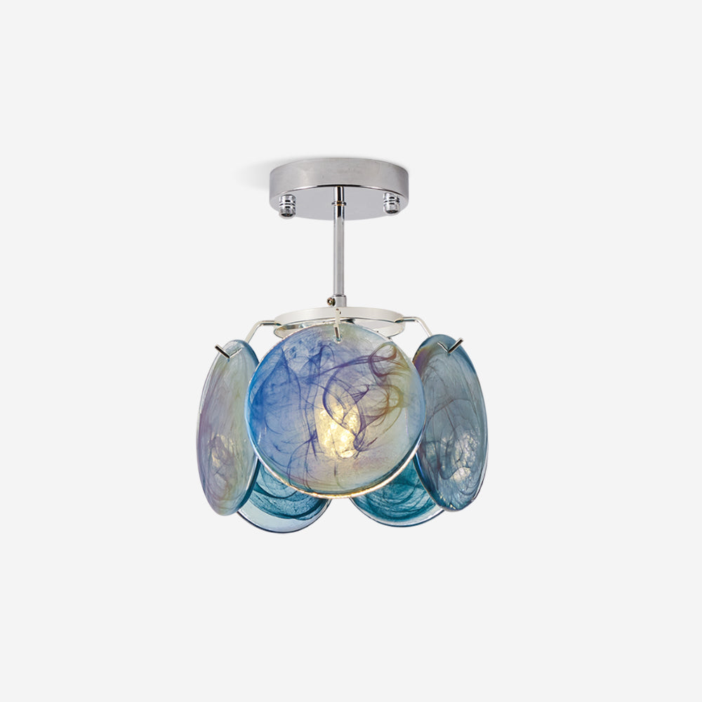 Boho Tinted Glass Ceiling Lamp