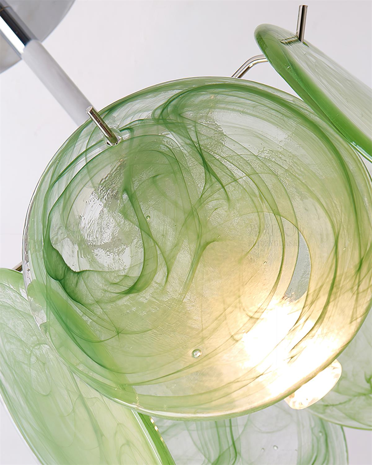 Boho Tinted Glass Ceiling Lamp