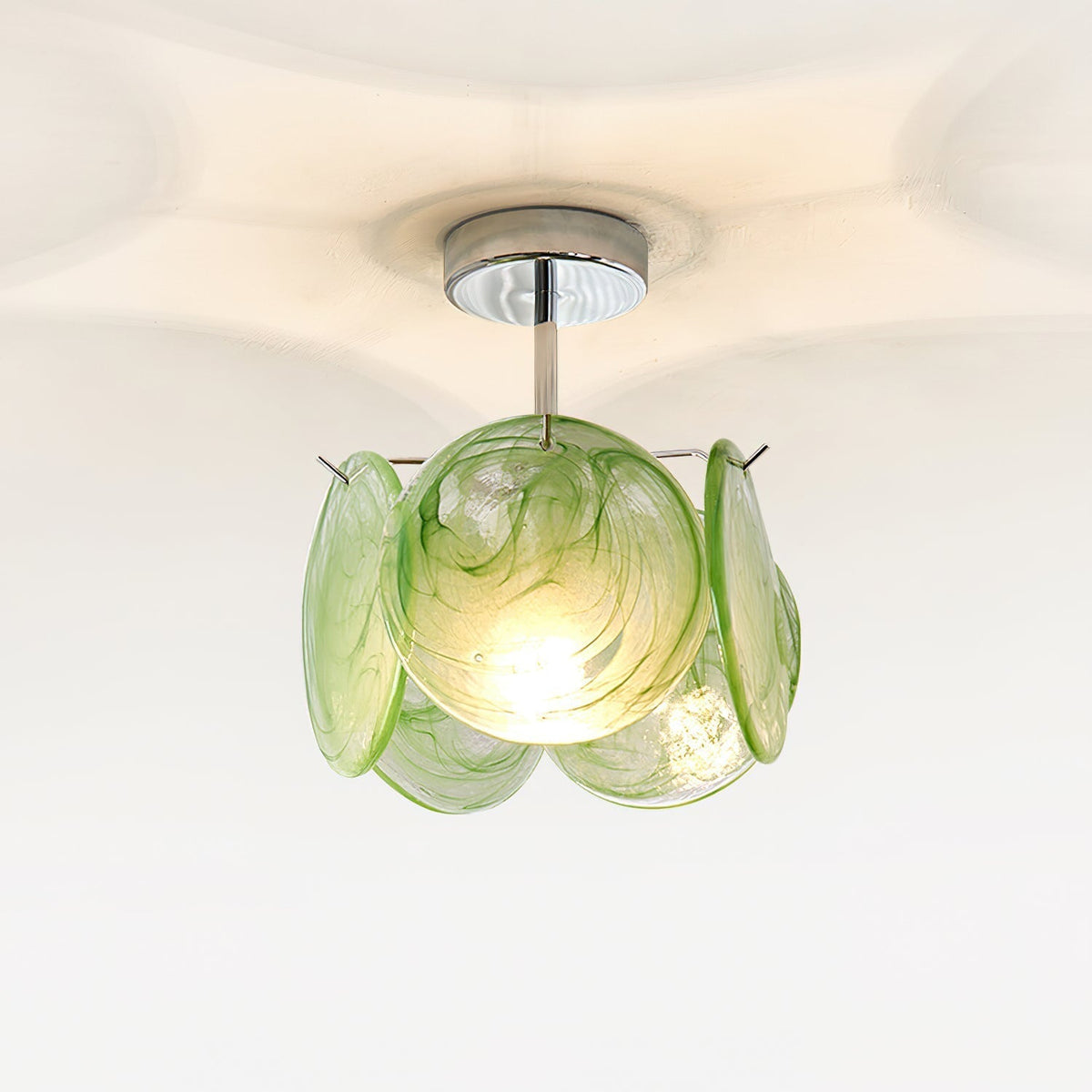 Boho Tinted Glass Ceiling Lamp