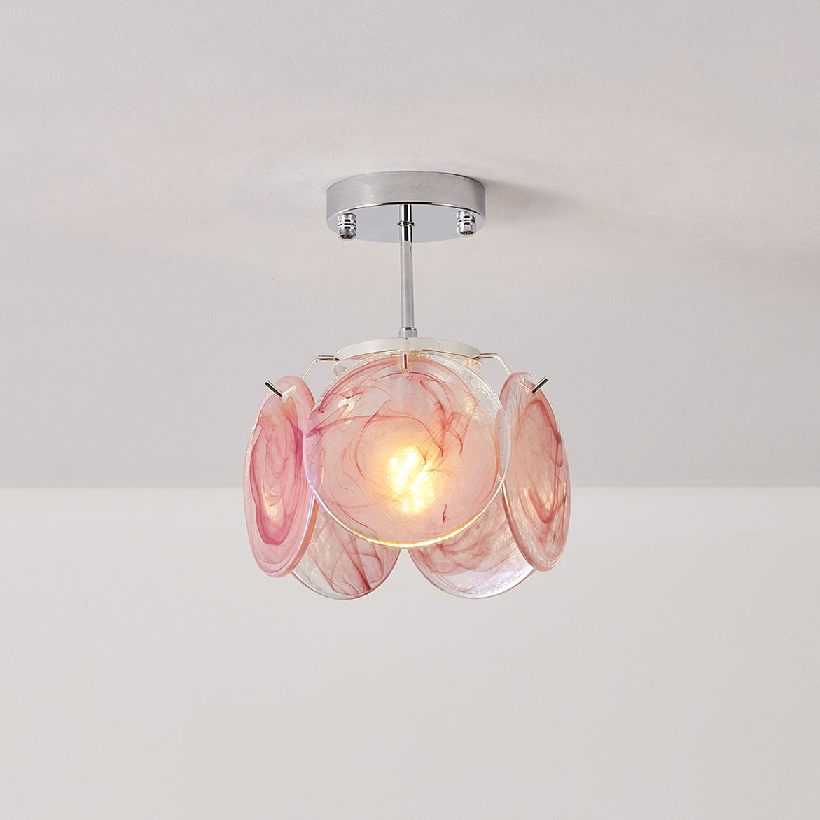 Boho Tinted Glass Ceiling Lamp