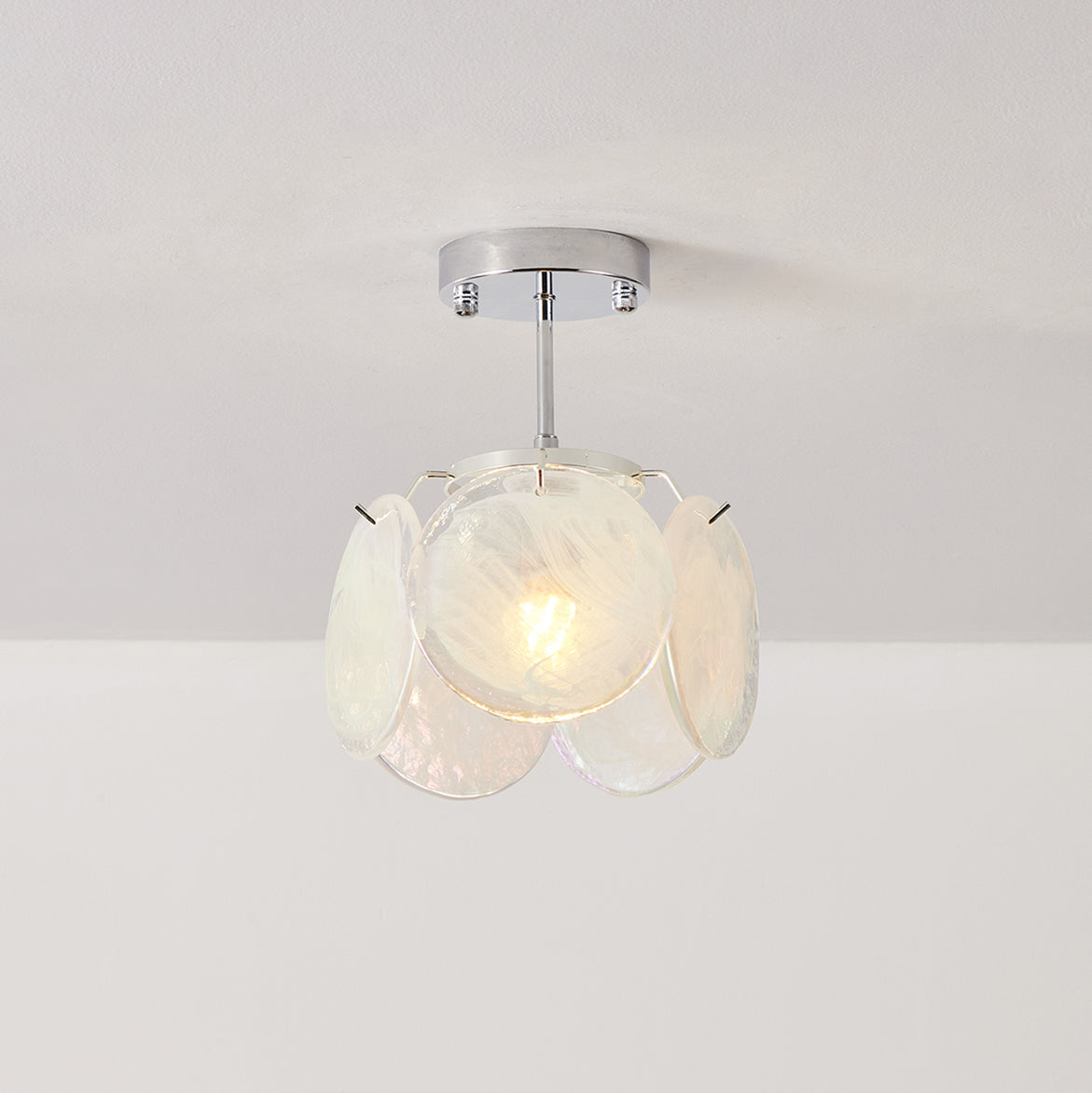 Boho Tinted Glass Ceiling Lamp