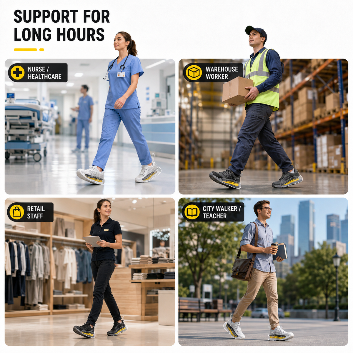 Cushioned Arch Support Sports Insoles