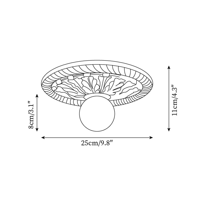 Modern Round Flush Mount Light