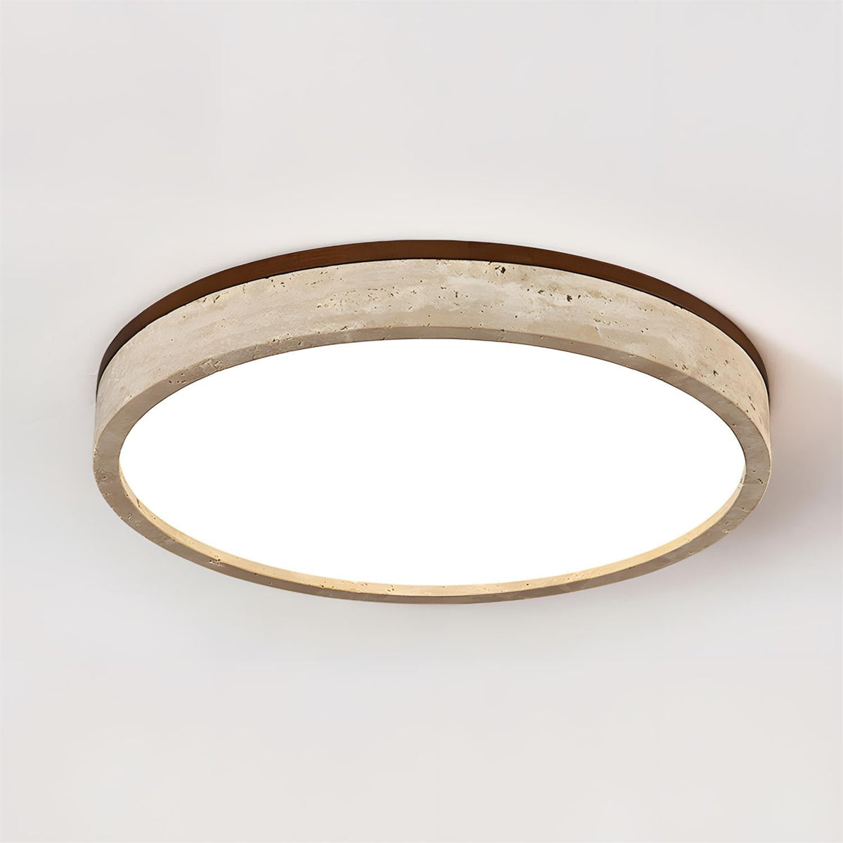 Organic Modern Travertine Ceiling Lamp