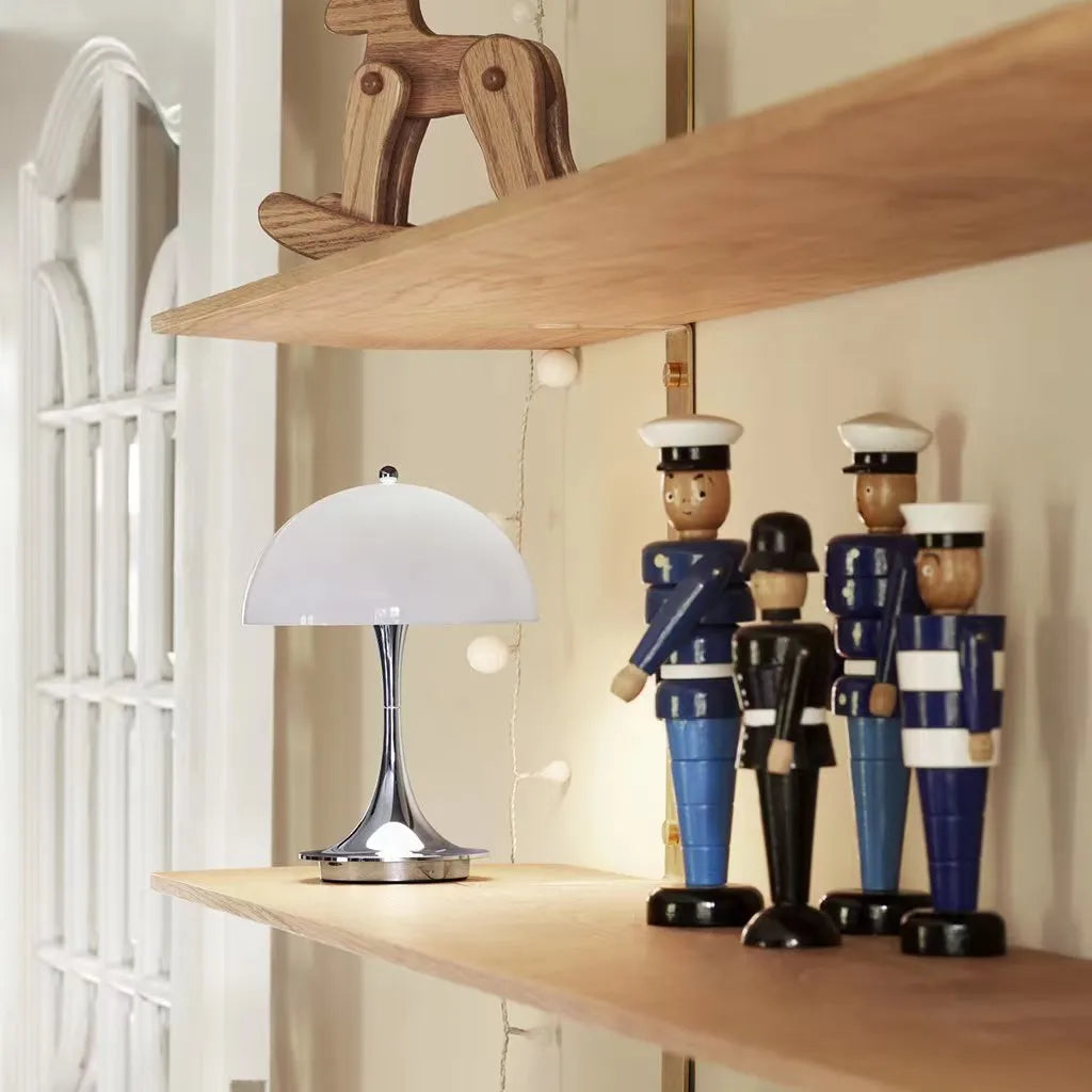 Table Lamp | Rechargeable Dome-Shade Desk Light