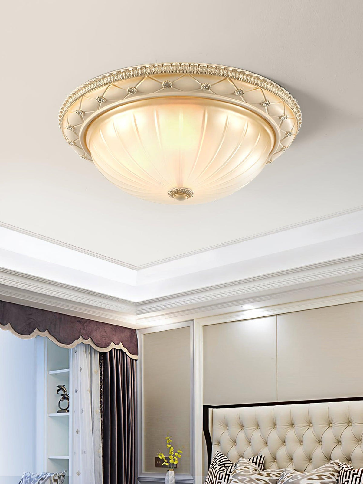 Vintage Resin Flush Mount Ceiling Light