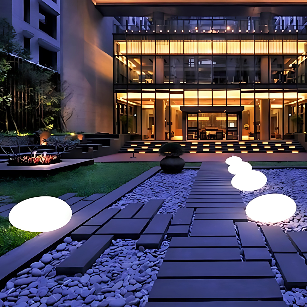 Garden Glow | Solar Outdoor Lights with Remote Control & 16 Color Options | Weather-Resistant Design for Custom Ambience 1