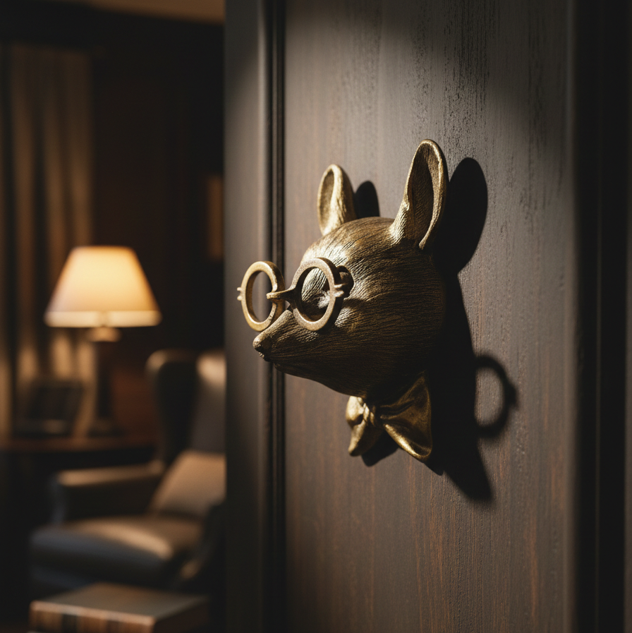 Rustic Resin Animal Head Wall Decor