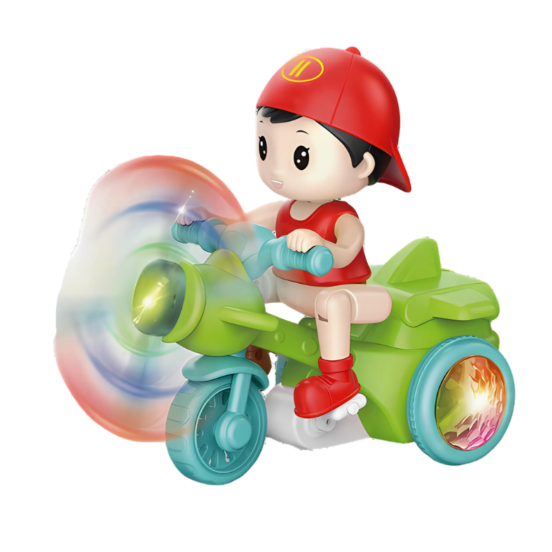 Toddler Electric Light-Up Spinning Motorbike Toy
