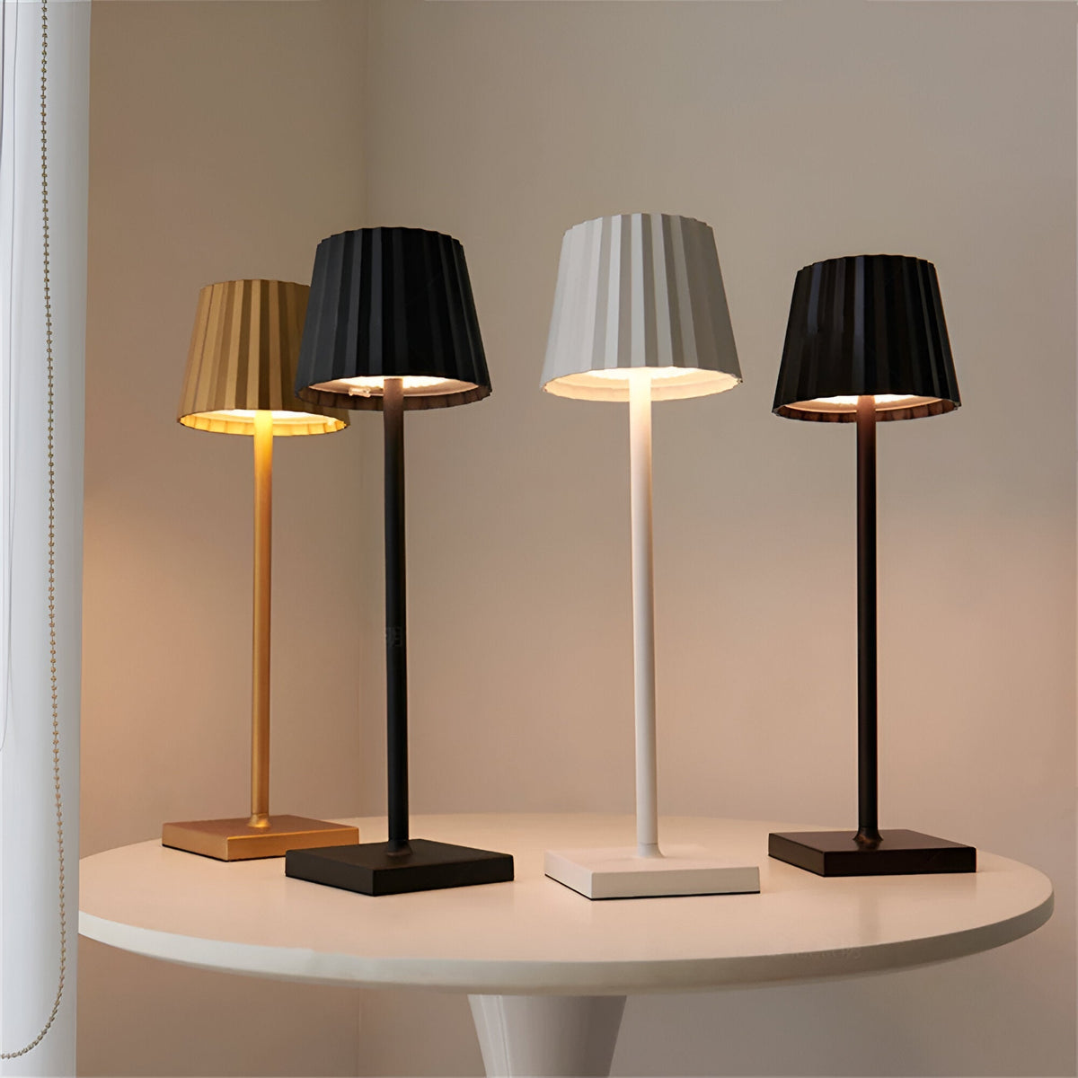 LED Cordless Table Lamp | Touch-Dimmable Modern Design