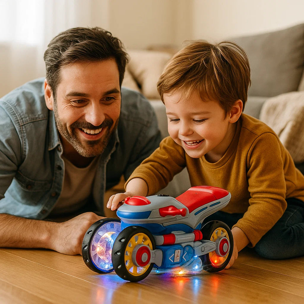 Kids Light Up Musical Dancing Toy Motorcycle