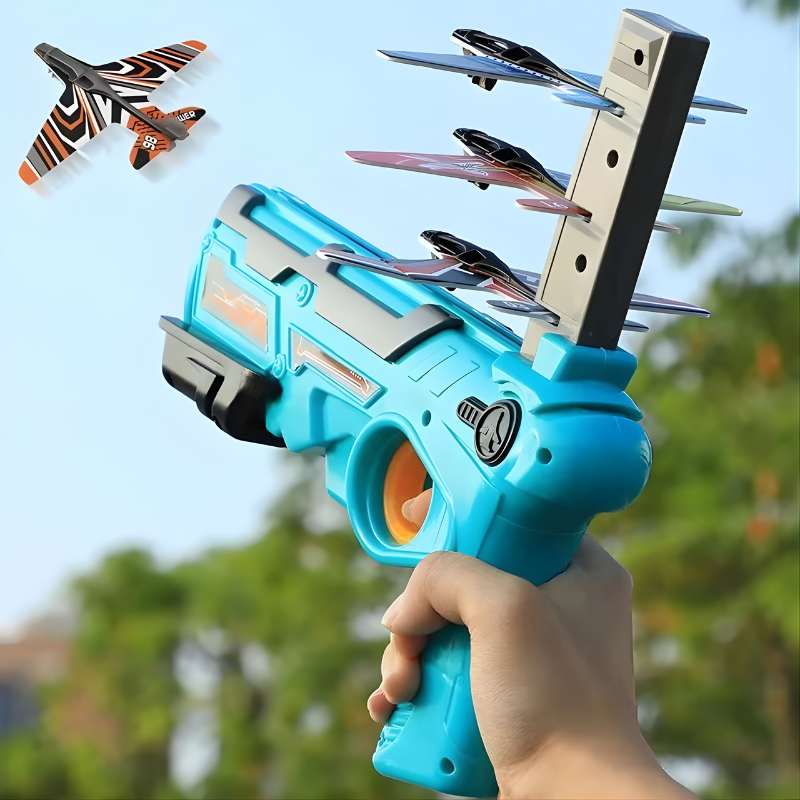 Kids Catapult Foam Plane Launcher Toy