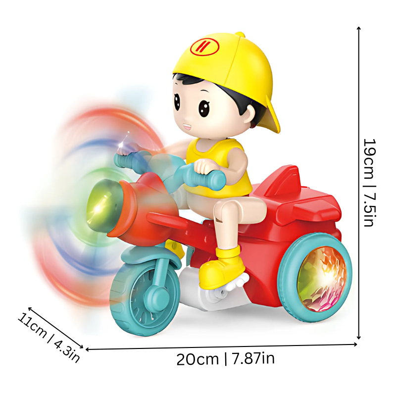 Toddler Electric Light-Up Spinning Motorbike Toy