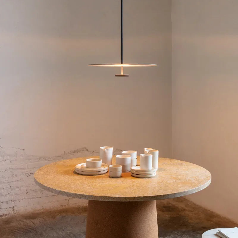 Minimalist Arc Ring Pendant Light