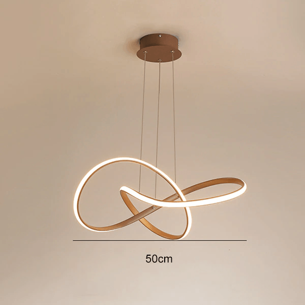 Modern Twisted LED Pendant Light