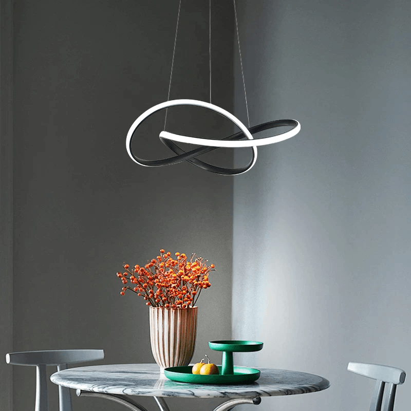 Modern Twisted LED Pendant Light