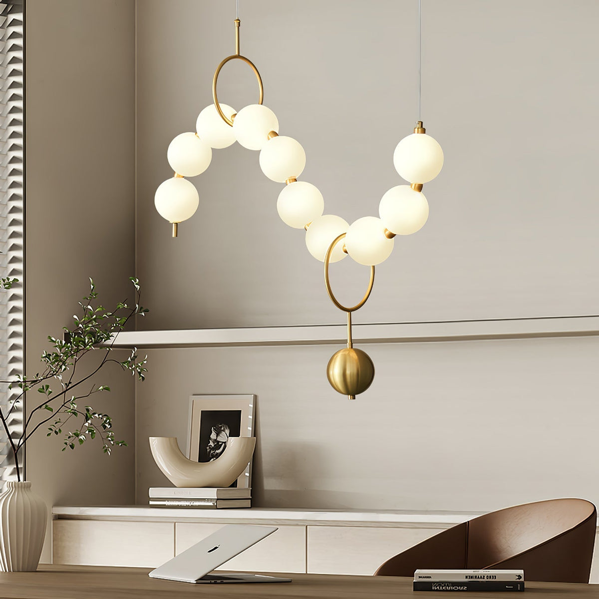 Glam Glass Bubble Cluster Pendant Light