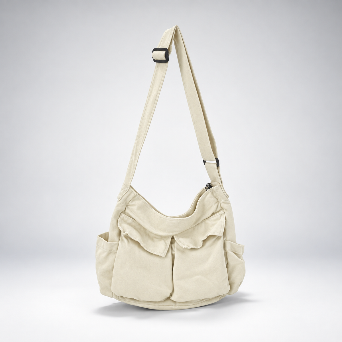 Canvas Messenger Shoulder Bag
