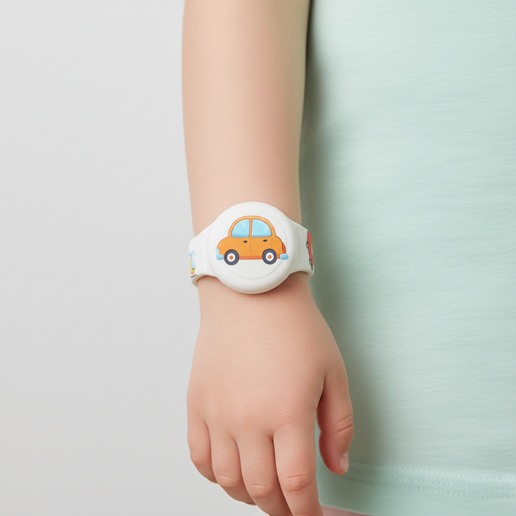 Adjustable Kids Silicone Tracker Wristband