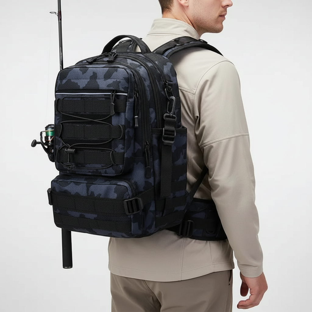 Compact Tactical Fishing Backpack