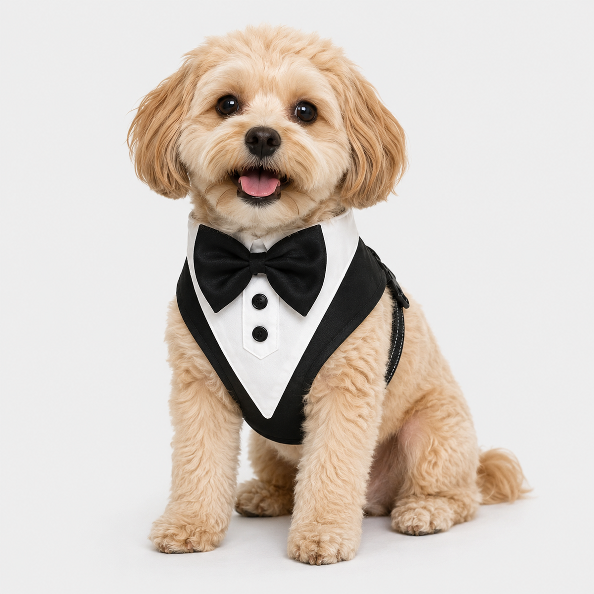 Adjustable Bow Tie Dog Harness Vest