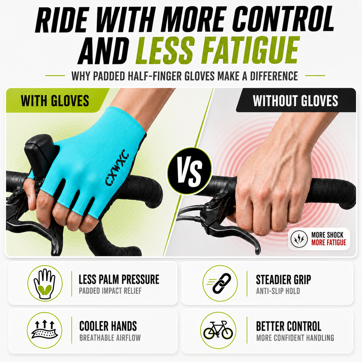 Breathable Half Finger Cycling Gloves