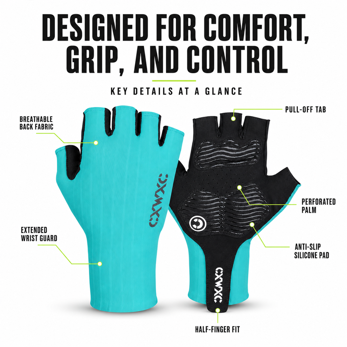 Breathable Half Finger Cycling Gloves