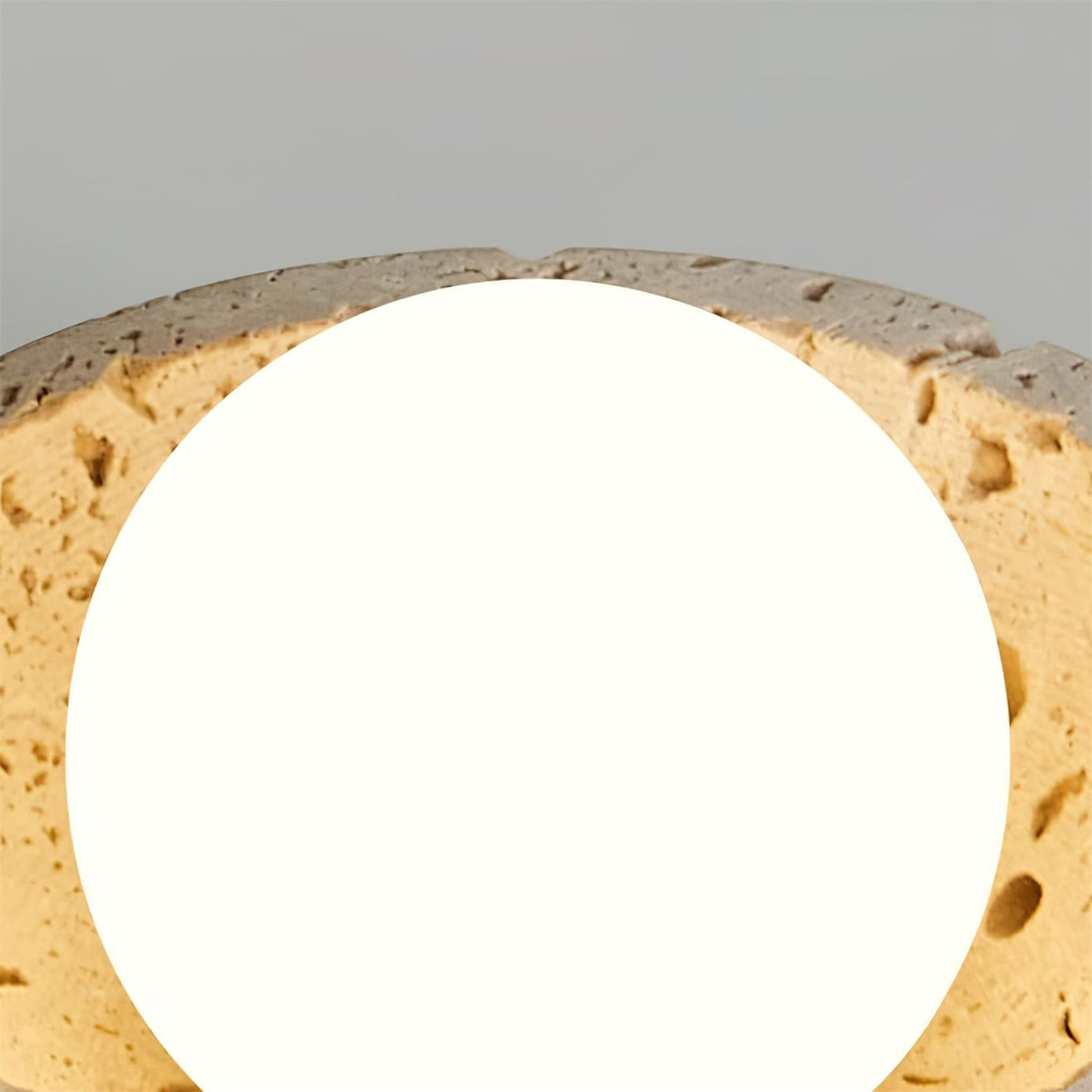Organic Modern Travertine Glass Pendant Light