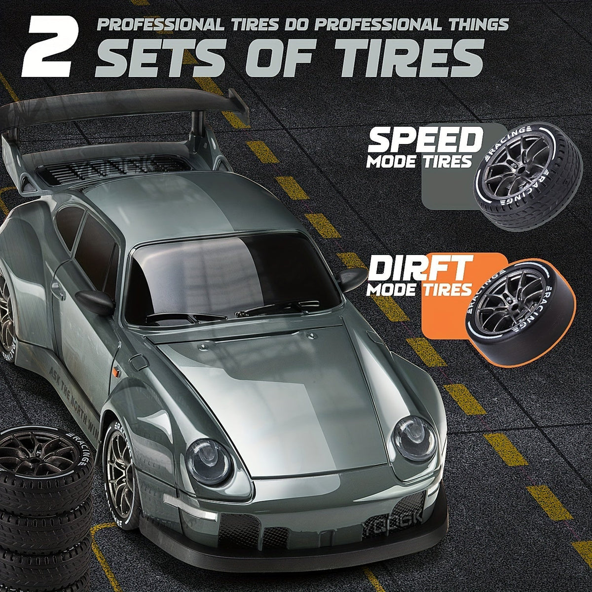 Kids Rechargeable Remote Control 4WD Drift Car