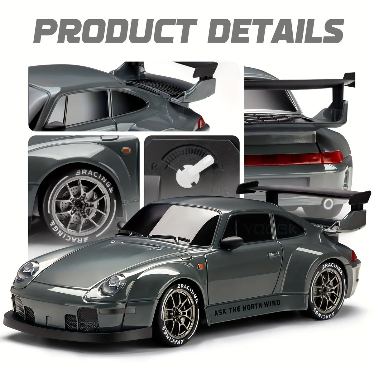 Kids Rechargeable Remote Control 4WD Drift Car