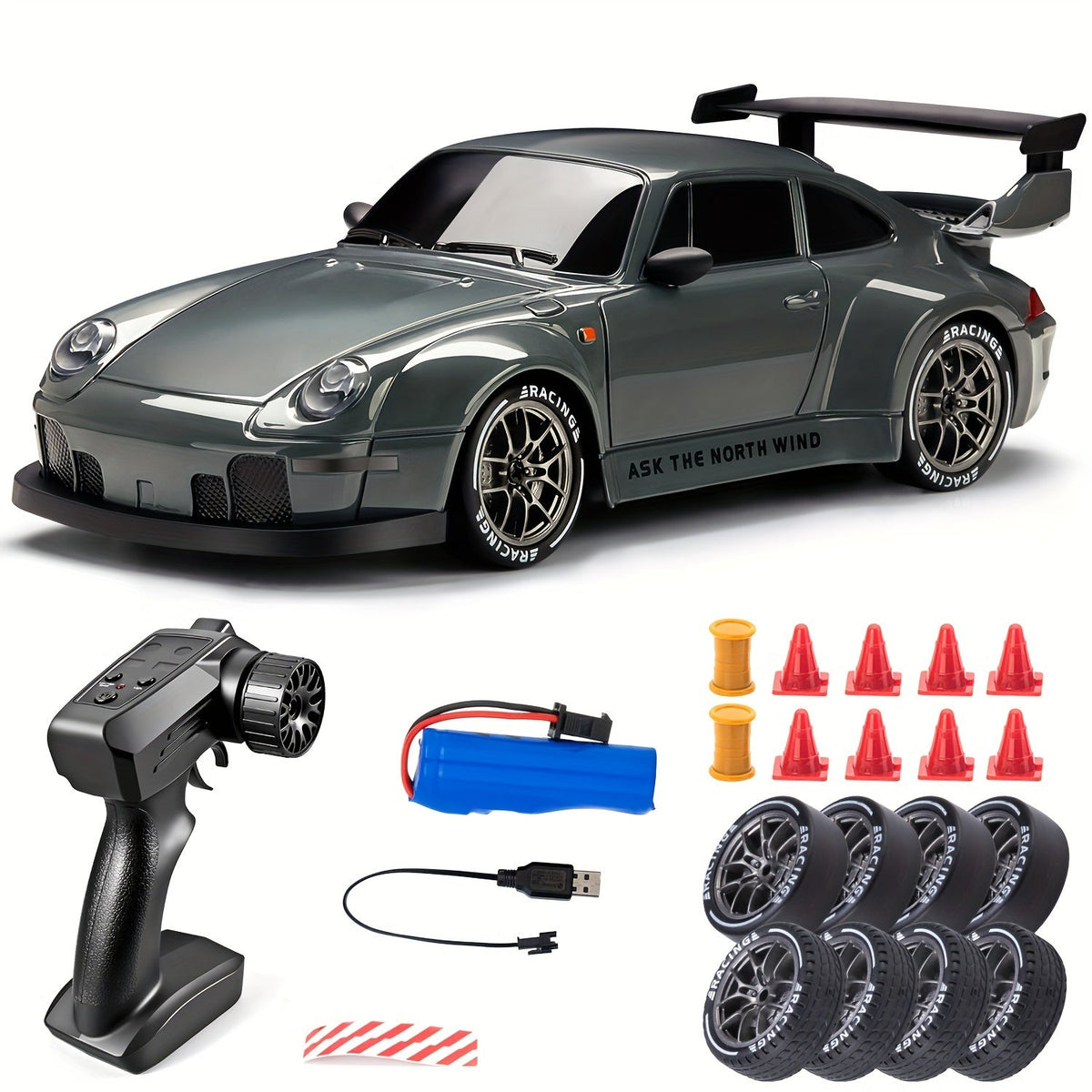 Kids Rechargeable Remote Control 4WD Drift Car