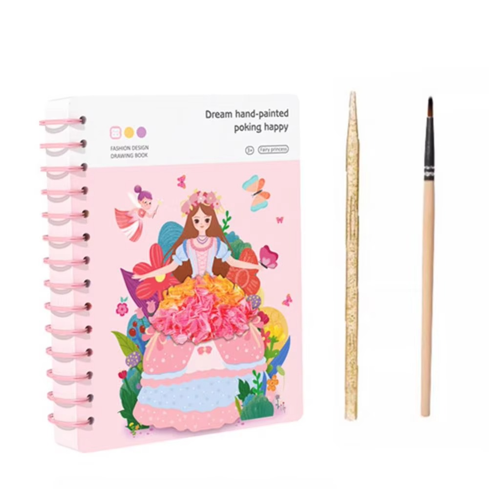 Kids Princess Fashion Design Drawing Activity Book