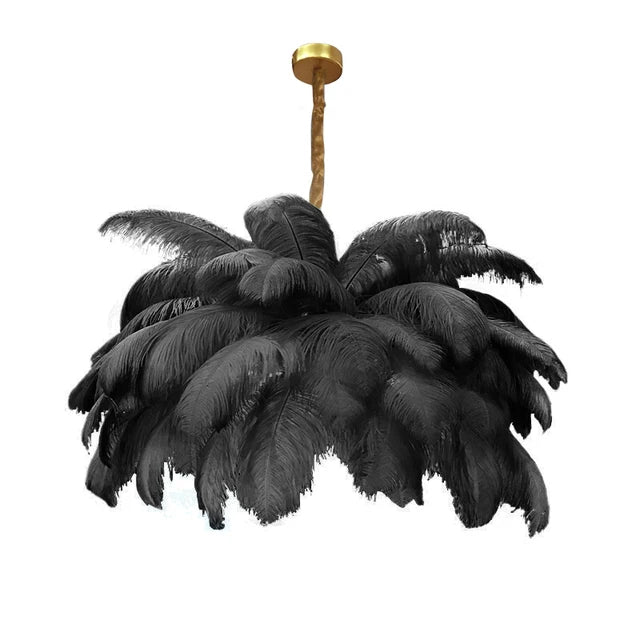 Boho Feather Pendant Chandelier