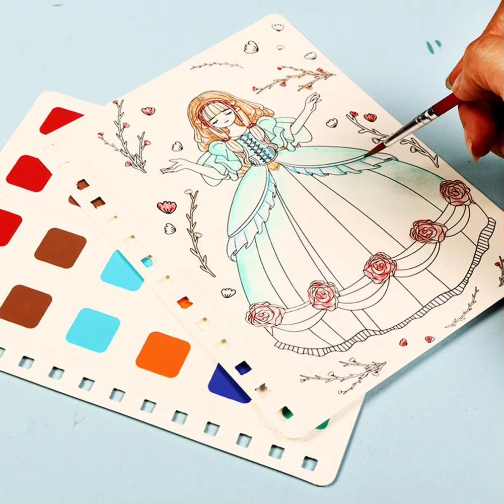Kids Princess Fashion Design Drawing Activity Book