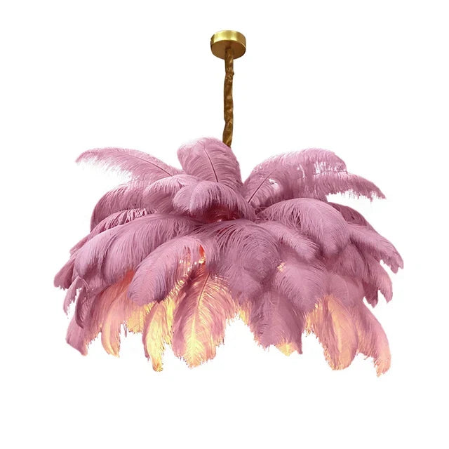 Boho Feather Pendant Chandelier