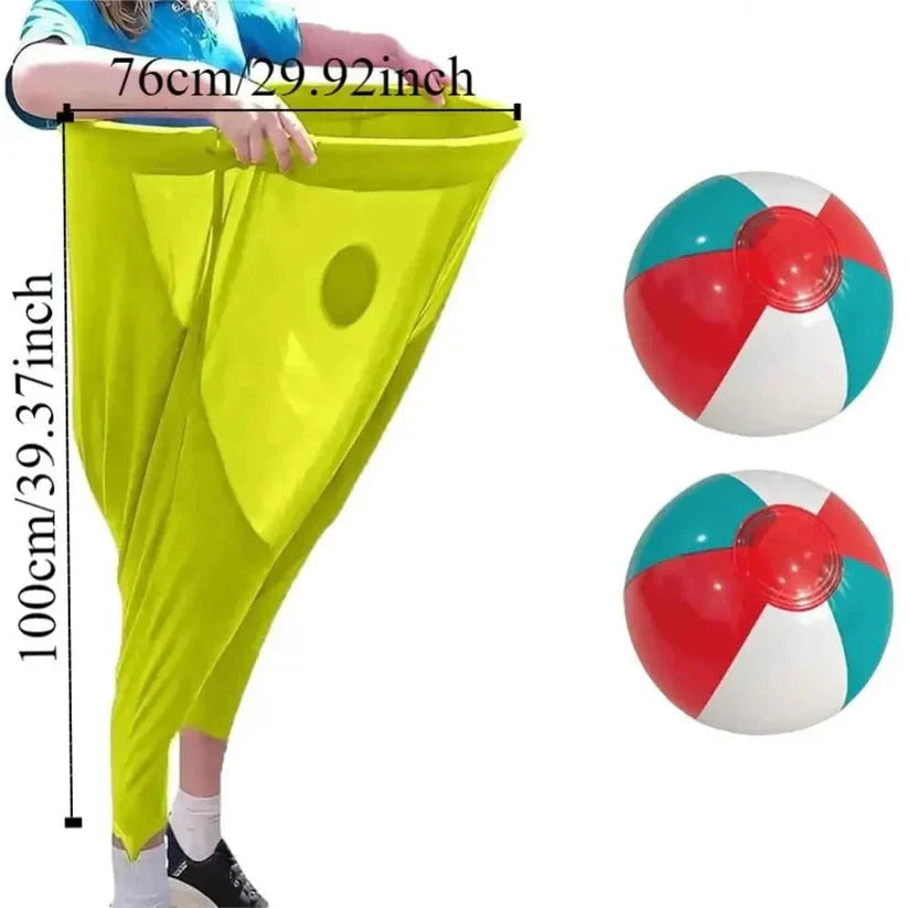 Kids Clown Trousers Catch Ball Throwing Game