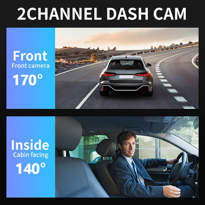 Dual Lens WiFi Dash Cam Night Vision
