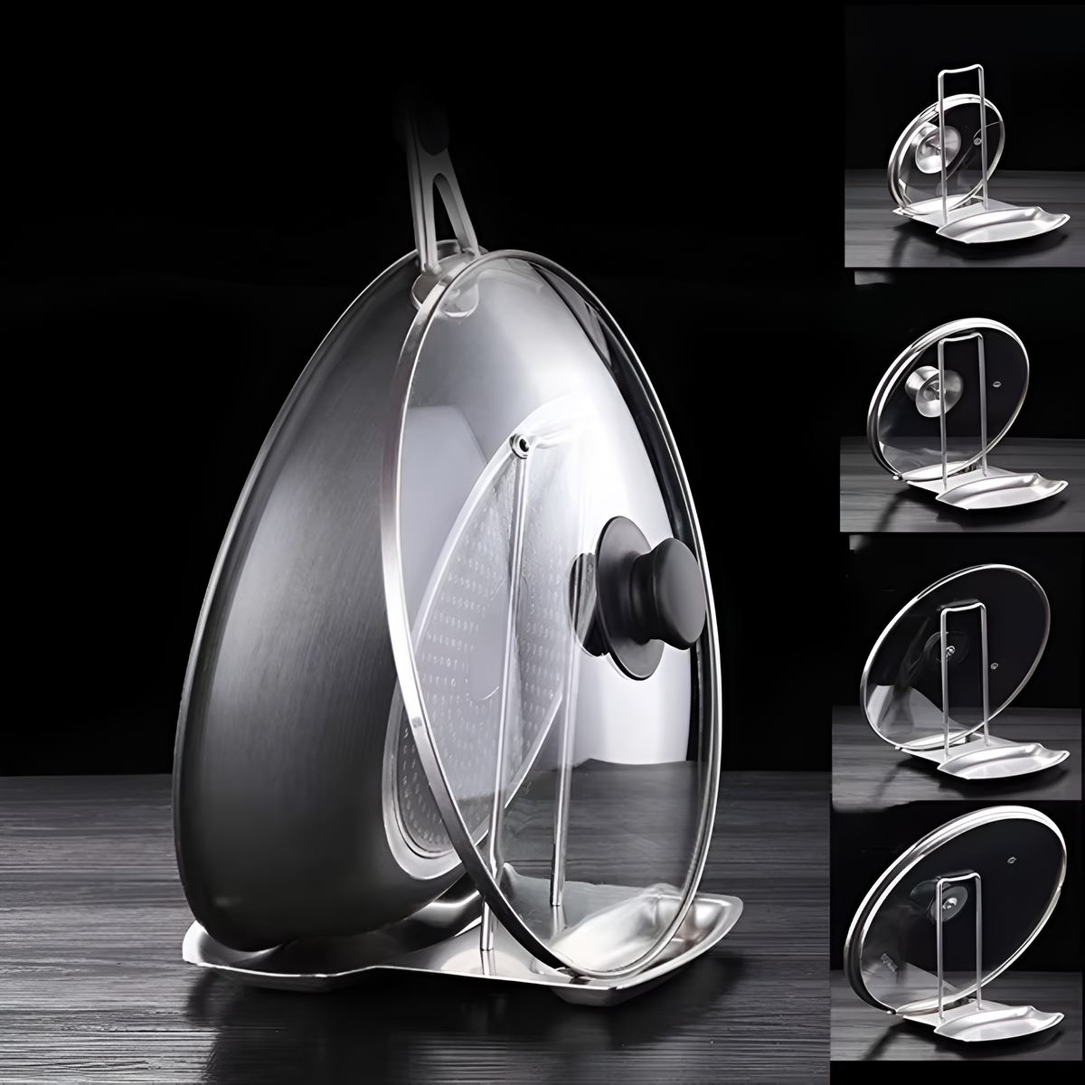 Sleek Pot Lid Holder Rack 4
