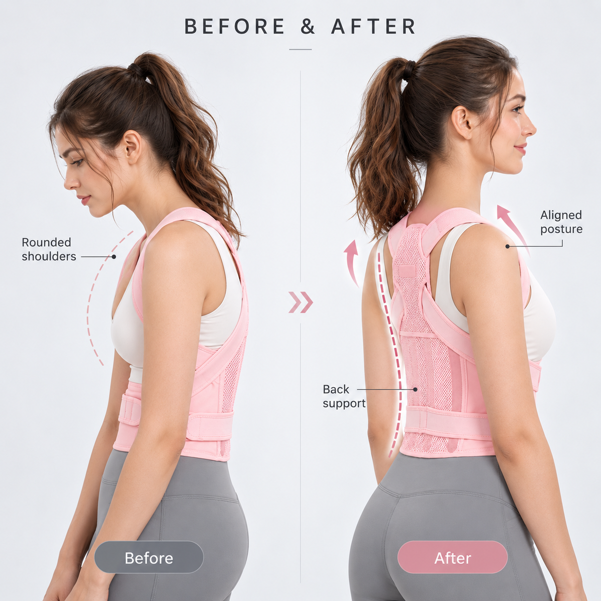 Full Back Posture Support Brace