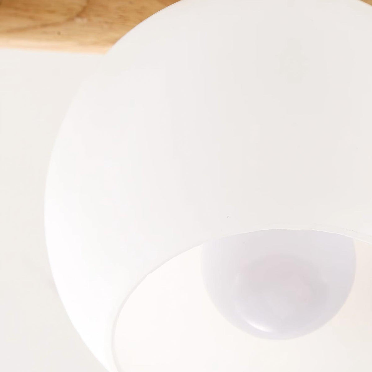 Organic Modern Wood Globe Ceiling Light