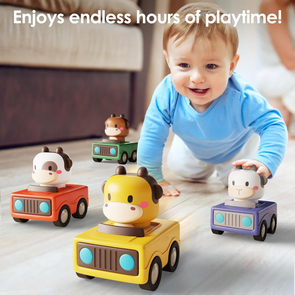 Toddler Press And Go Animal Toy Cars
