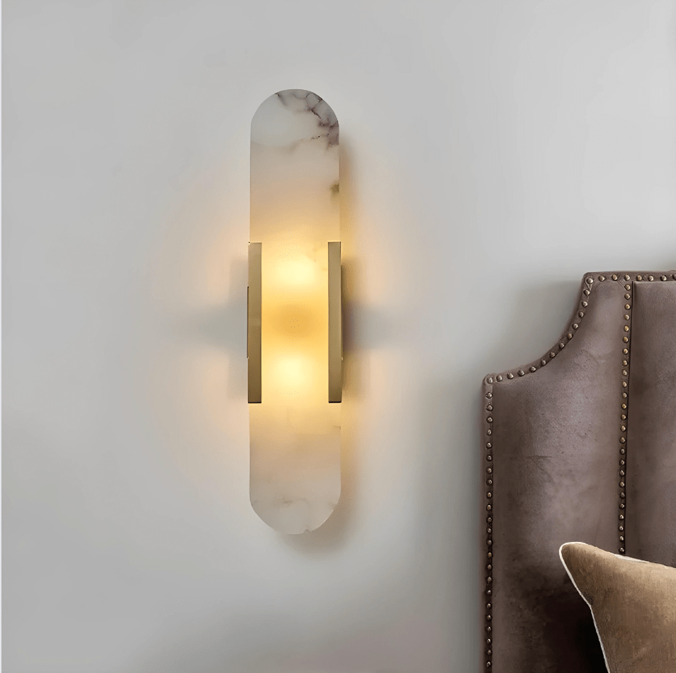 Modern Marble Brass Wall Sconce