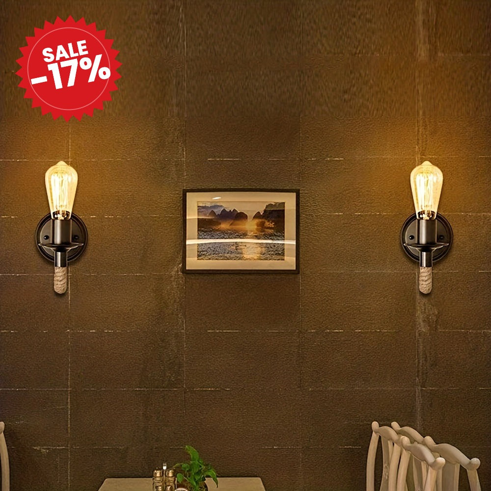 Vintage Rope Wall Light - SALE -17%