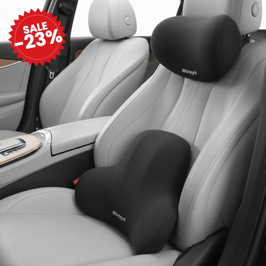 Memory Foam Car Neck Lumbar Pillow - SALE -23%